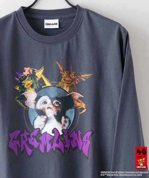 JEANS MATE(ジーンズメイト)の「【GREMLINS/グレムリン】オリジナルデザインロンT ギズモ ドロップショルダー ビッグシルエット ユニセックス(Tシャツ/カットソー・メンズ・グレー系その他/ベージュ系その他2/ホワイト系その他/グレー系その他2/ブルー系その他・SMALL/MEDIUM/LARGE/X-LARGE)」の7枚目の写真