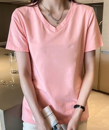 ベーシックVネックTシャツ