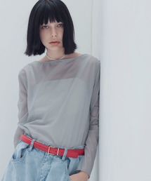 DRESSLAVE | sheer glossier pullover(シアーグロッシーカットソー)(Tシャツ/カットソー)