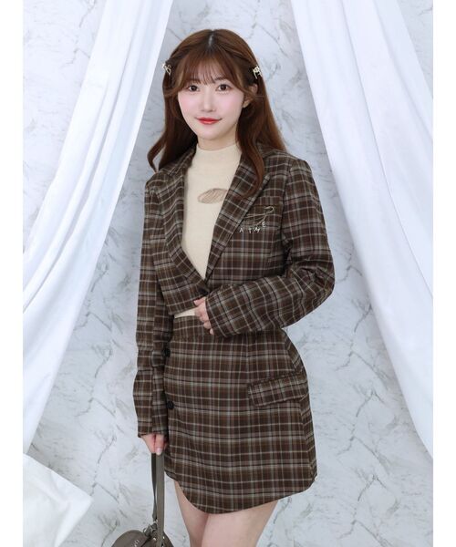 【セール】デコルテロゴ開きニットTOP（ニット/セーター）｜EATME（イートミー）