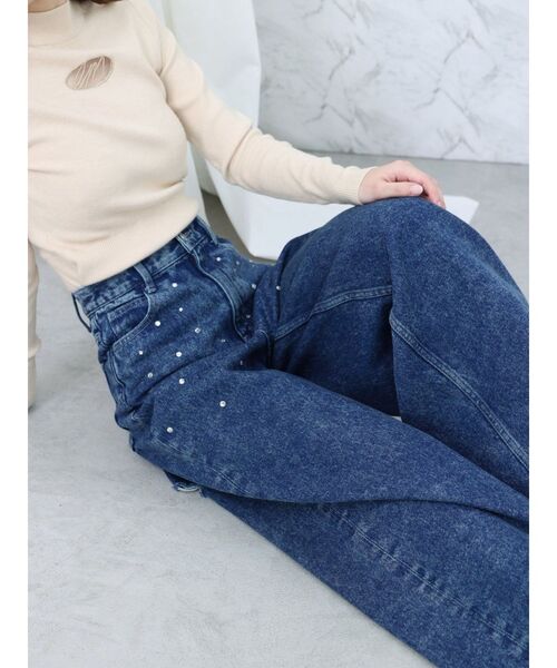 ニット セーター デコルテロゴ開きニットTOP レディース セール】デコルテロゴ開きニットTOP（ニット/セーター）｜EATME