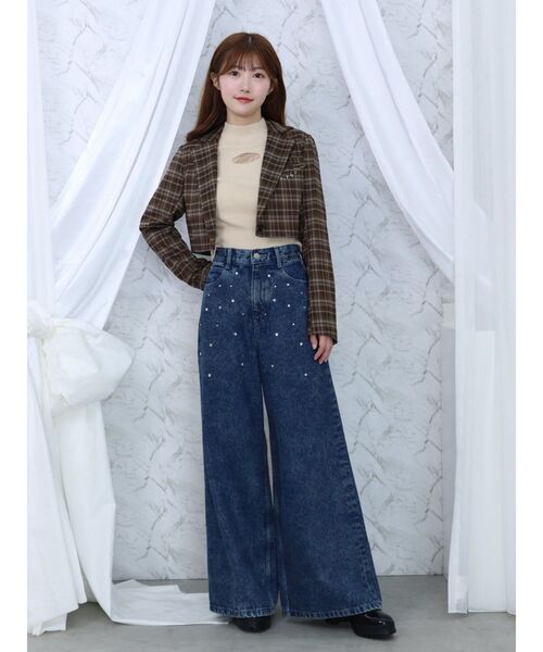 ニット セーター デコルテロゴ開きニットTOP レディース セール】デコルテロゴ開きニットTOP（ニット/セーター）｜EATME