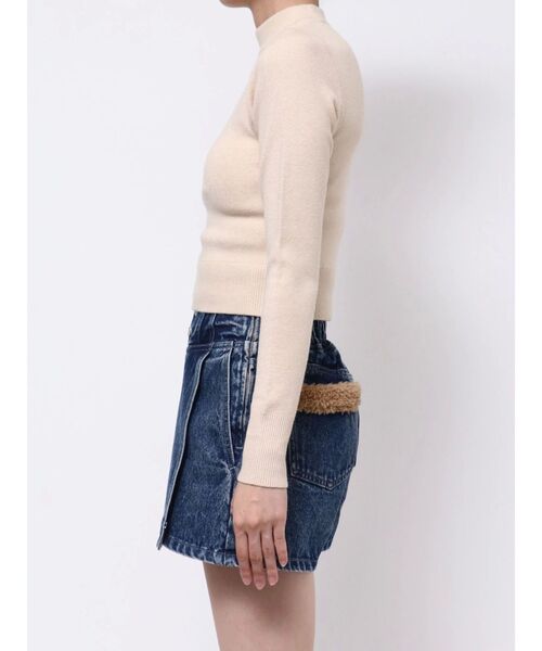 【セール】デコルテロゴ開きニットTOP（ニット/セーター）｜EATME（イートミー）