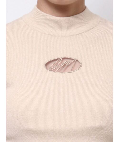 【セール】デコルテロゴ開きニットTOP（ニット/セーター）｜EATME（イートミー）
