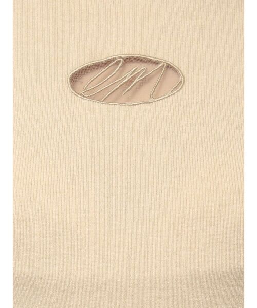 【セール】デコルテロゴ開きニットTOP（ニット/セーター）｜EATME（イートミー）