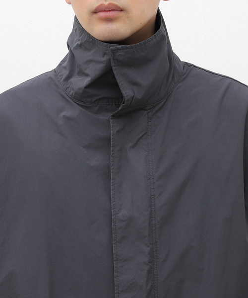 ATON(エイトン)の「ATON(エイトン) AIR WEATHER SHORT MODS COAT JKAGCW0800(モッズコート・メンズ・チャコールグレー/ブラック・6/4)」の7枚目の写真