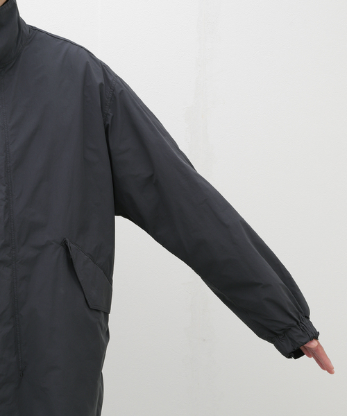 ATON(エイトン)の「ATON(エイトン) AIR WEATHER SHORT MODS COAT JKAGCW0800(モッズコート・メンズ・チャコールグレー/ブラック・6/4)」の9枚目の写真