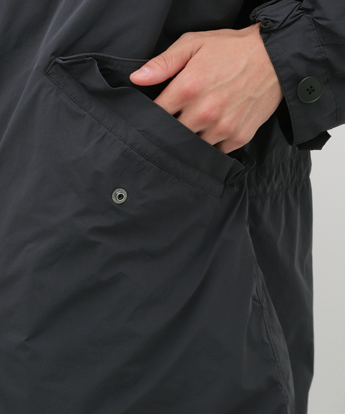 ATON(エイトン)の「ATON(エイトン) AIR WEATHER SHORT MODS COAT JKAGCW0800(モッズコート・メンズ・チャコールグレー/ブラック・6/4)」の11枚目の写真