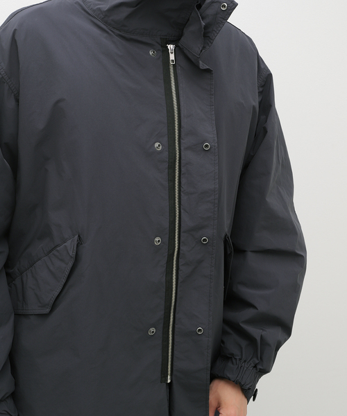 ATON(エイトン)の「ATON(エイトン) AIR WEATHER SHORT MODS COAT JKAGCW0800(モッズコート・メンズ・チャコールグレー/ブラック・6/4)」の12枚目の写真