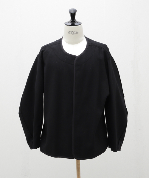 ATON(エイトン)の「ATON(エイトン) AIR WEATHER SHORT MODS COAT JKAGCW0800(モッズコート・メンズ・チャコールグレー/ブラック・6/4)」の21枚目の写真