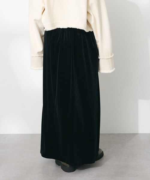 CRAFT STANDARD BOUTIQUE（クラフトスタンダードブティック）の「ベロアマーメイドスカート（スカート・レディース・ボルドー/ブラック・M/L）」の7枚目の写真