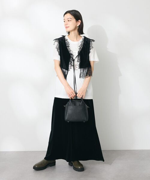 CRAFT STANDARD BOUTIQUE（クラフトスタンダードブティック）の「ベロアマーメイドスカート（スカート・レディース・ボルドー/ブラック・M/L）」の14枚目の写真