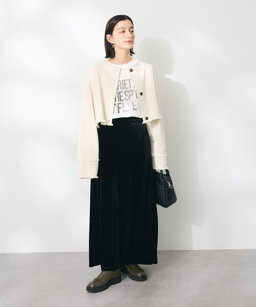 CRAFT STANDARD BOUTIQUE（クラフトスタンダードブティック）の「ベロアマーメイドスカート（スカート・レディース・ボルドー/ブラック・M/L）」の15枚目の写真