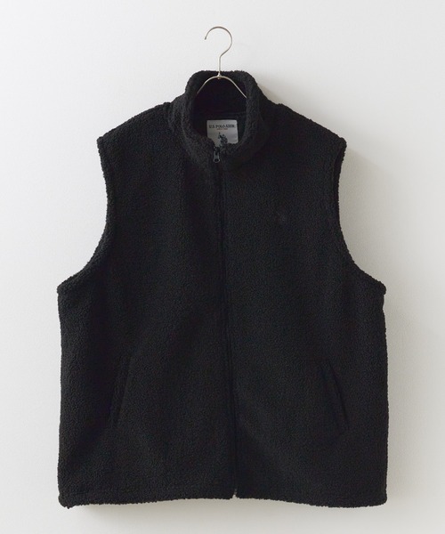 U.S. POLO ASSN.（ユーエスポロアッスン）の「U.S. POLO ASSN./ユーエスポロアッスン スタンドカラーベスト（ベスト・メンズ・ベージュ/ダークブルー/ダークオレンジ/ブラック・M/L/LL）」の2枚目の写真