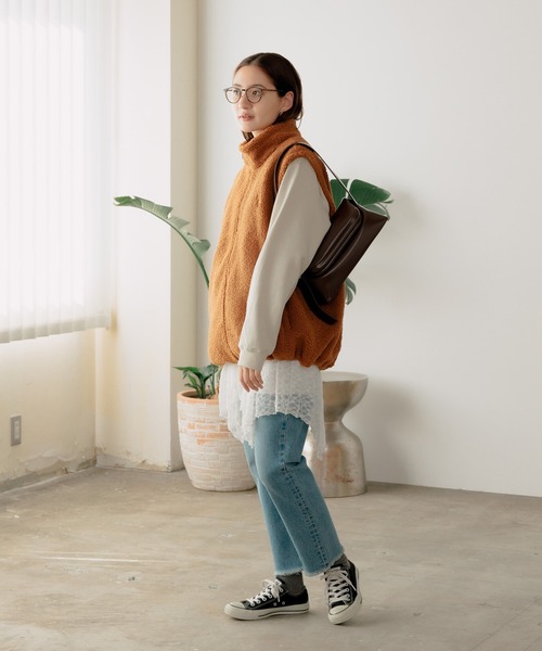 U.S. POLO ASSN.（ユーエスポロアッスン）の「U.S. POLO ASSN./ユーエスポロアッスン スタンドカラーベスト（ベスト・メンズ・ベージュ/ダークブルー/ダークオレンジ/ブラック・M/L/LL）」の19枚目の写真