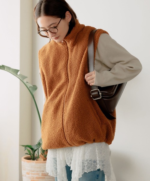 U.S. POLO ASSN.（ユーエスポロアッスン）の「U.S. POLO ASSN./ユーエスポロアッスン スタンドカラーベスト（ベスト・メンズ・ベージュ/ダークブルー/ダークオレンジ/ブラック・M/L/LL）」の16枚目の写真