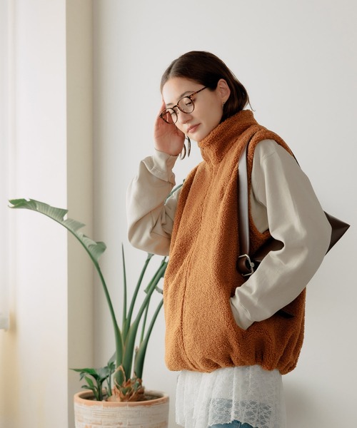 U.S. POLO ASSN.（ユーエスポロアッスン）の「U.S. POLO ASSN./ユーエスポロアッスン スタンドカラーベスト（ベスト・メンズ・ベージュ/ダークブルー/ダークオレンジ/ブラック・M/L/LL）」の15枚目の写真