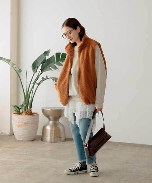 U.S. POLO ASSN.（ユーエスポロアッスン）の「U.S. POLO ASSN./ユーエスポロアッスン スタンドカラーベスト（ベスト・メンズ・ベージュ/ダークブルー/ダークオレンジ/ブラック・M/L/LL）」の20枚目の写真