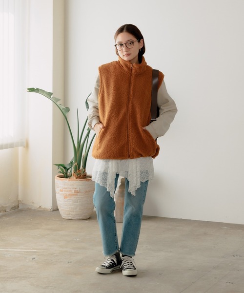 U.S. POLO ASSN.（ユーエスポロアッスン）の「U.S. POLO ASSN./ユーエスポロアッスン スタンドカラーベスト（ベスト・メンズ・ベージュ/ダークブルー/ダークオレンジ/ブラック・M/L/LL）」の18枚目の写真