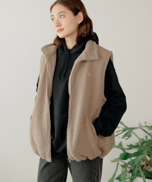 U.S. POLO ASSN.（ユーエスポロアッスン）の「U.S. POLO ASSN./ユーエスポロアッスン スタンドカラーベスト（ベスト・メンズ・ベージュ/ダークブルー/ダークオレンジ/ブラック・M/L/LL）」の8枚目の写真