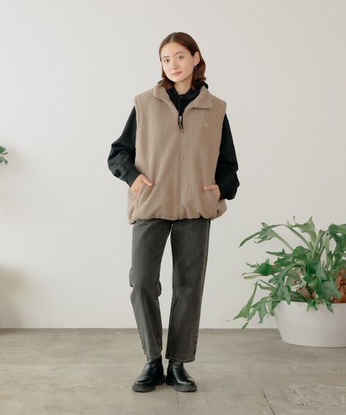 U.S. POLO ASSN.（ユーエスポロアッスン）の「U.S. POLO ASSN./ユーエスポロアッスン スタンドカラーベスト（ベスト・メンズ・ベージュ/ダークブルー/ダークオレンジ/ブラック・M/L/LL）」の10枚目の写真