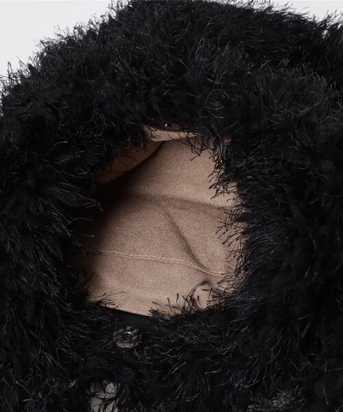 SpRay（スプレイ）の「フェザートートバッグ（トートバッグ・レディース・ベージュ/アイボリー/ブラック・FREE）」の17枚目の写真