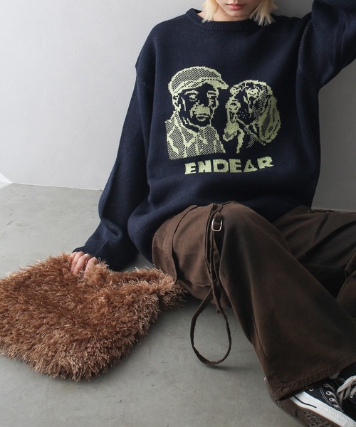 SpRay（スプレイ）の「フェザートートバッグ（トートバッグ・レディース・ベージュ/アイボリー/ブラック・FREE）」の8枚目の写真