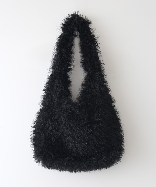 SpRay（スプレイ）の「フェザートートバッグ（トートバッグ・レディース・ベージュ/アイボリー/ブラック・FREE）」の11枚目の写真