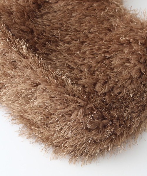 SpRay（スプレイ）の「フェザートートバッグ（トートバッグ・レディース・ベージュ/アイボリー/ブラック・FREE）」の13枚目の写真