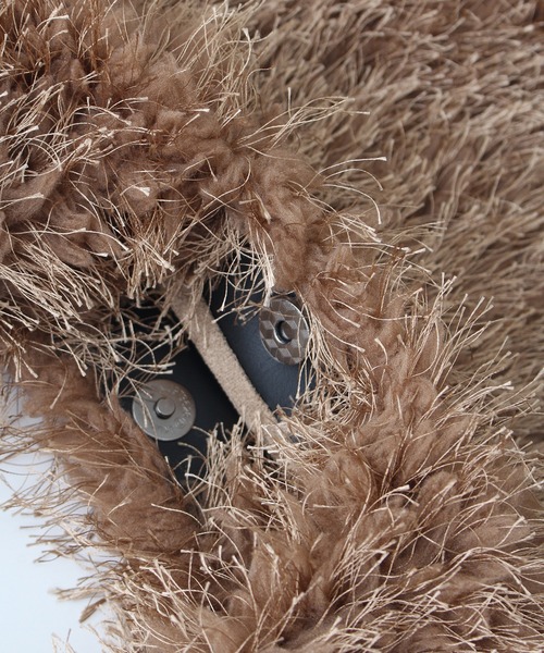 SpRay（スプレイ）の「フェザートートバッグ（トートバッグ・レディース・ベージュ/アイボリー/ブラック・FREE）」の14枚目の写真