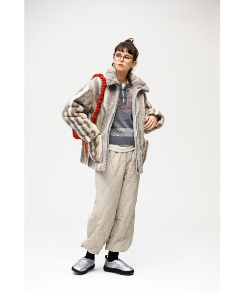 niko and...（ニコアンド）の「オリジナルお財布月型ショルダーバッグ（ショルダーバッグ・レディース・レッド/ブラック/シルバー・0）」の5枚目の写真