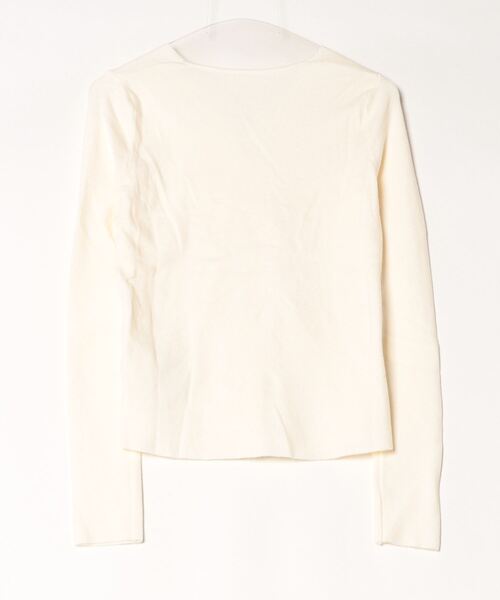 TITTY&CO.（ティティーアンドコー）の「フロントギャザーニットカーディガン（カーディガン/ボレロ・レディース・キャメル/アイボリー/グレー・FREE）」の4枚目の写真