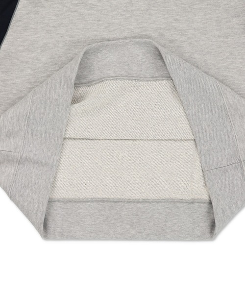 SPINNS（スピンズ）の「POETICロゴ パイピング切替ユニフォームデザインスウェット（スウェット・レディース・ブラック/杢グレー/ネイビー/ピンク・ONESIZE）」の16枚目の写真