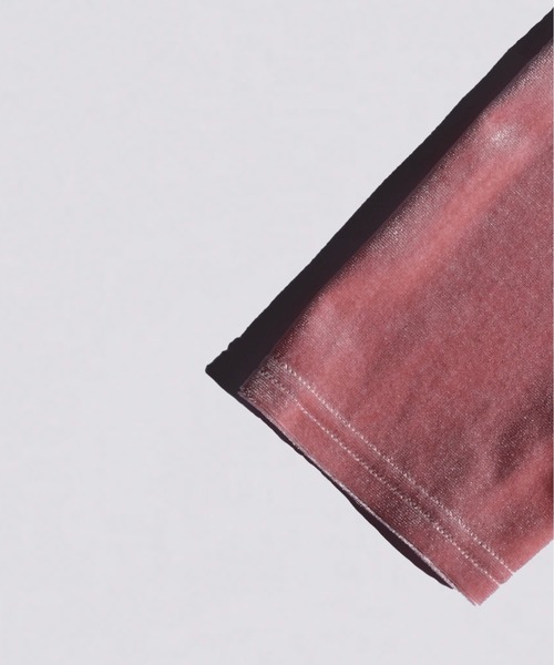 kiehtova（キエトヴァ）の「【kiehtova】VELOR TOPS/ベロア トップス（Tシャツ/カットソー・レディース・オフホワイト/ピンク/バーガンディー/ブラック/グレー・FREE）」の12枚目の写真