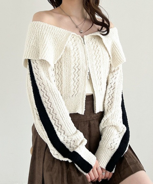 セール】WZIPラインニット 207644（ニット/セーター）｜Heather