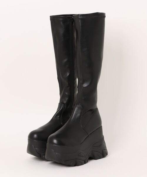 apres jour mignon（アプレジュールミニョン）の「厚底ロングブーツ【ZOZOTOWN限定アイテム】（ブーツ・レディース・ブラック・SMALL/MEDIUM/LARGE）」の4枚目の写真