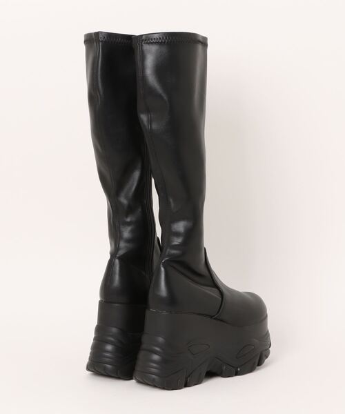 apres jour mignon（アプレジュールミニョン）の「厚底ロングブーツ【ZOZOTOWN限定アイテム】（ブーツ・レディース・ブラック・SMALL/MEDIUM/LARGE）」の5枚目の写真