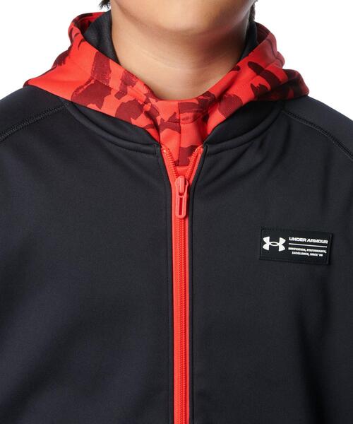 【セール】UAウインターニット 3レイヤー フルジップ ジャケット（トレーニング/キッズ）（その他アウター）｜UNDER ARMOUR（アンダーアーマー）