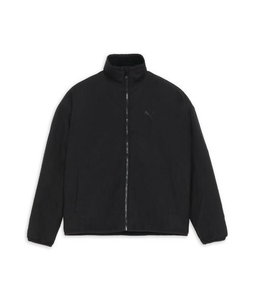 PUMA(プーマ)の「PUMA プーマ ウィメンズ リバーシブル シェルパ ジャケット(ダウンジャケット/コート・レディース・ブラック/グリーン・MEDIUM/LARGE/X-LARGE/SMALL)」の4枚目の写真