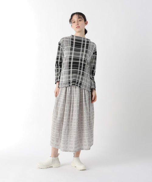 Plantation（プランテーション）の「ラティスJQ / スカート / (O)（スカート・レディース・ライトグレー/ライトブルー/ブラック・M size）」の7枚目の写真