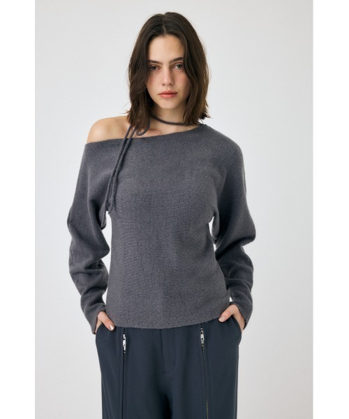 ONE SHOULDER セーター（ニット/セーター）｜MOUSSY（マウジー
