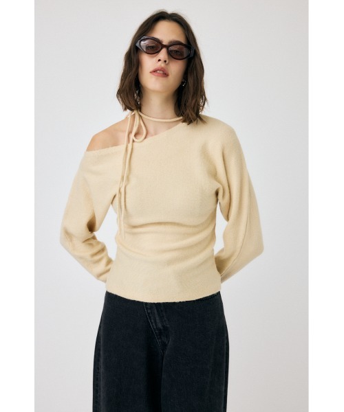 ONE SHOULDER セーター（ニット/セーター）｜MOUSSY（マウジー