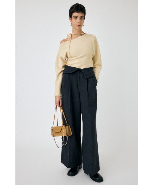 MOUSSY(マウジー)の「ONE SHOULDER セーター(ニット/セーター・レディース・アイボリー/チャコールグレー/レッド・FREE)」の18枚目の写真