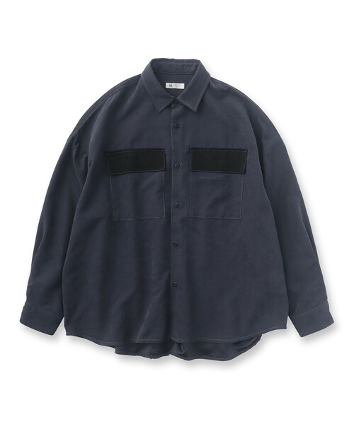 tk.TAKEO KIKUCHI(ティーケータケオキクチ)の「◆Fヌバックシャツ(シャツ/ブラウス・メンズ・チャコールグレー/ベージュ/ブルー・03/01)」の18枚目の写真