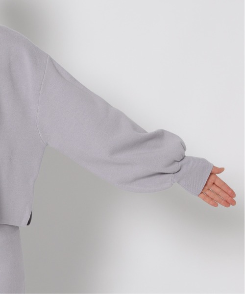 mysty woman（ミスティウーマン）の「袖ボリュームニット　252078（ニット/セーター・レディース・グレイッシュベージュ/ブラック/ライトグレー・FREE）」の7枚目の写真