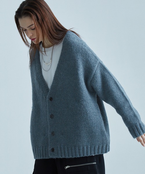【45R】圧縮ウールのボレロカーディガン 45R】圧縮ウールのボレロカーディガン