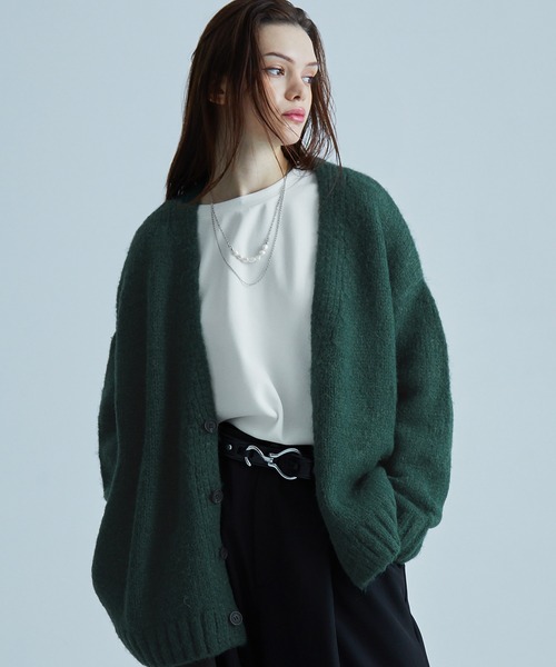 SOCCE（ソーシー）の「ウールライクメランジカーディガン
