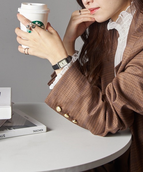 SETUP7（セットアップセブン）の「【SETUP7】新色追加！クロコ型押し ヴィンテージアナログウォッチ エレガント ギフト プレゼント FW（アナログ腕時計・レディース・ダークブラウン/ブラック/ブラック系その他2/ダークブラウン系・FREE）」の15枚目の写真