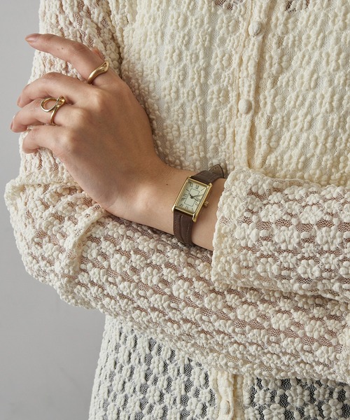 SETUP7（セットアップセブン）の「【SETUP7】新色追加！クロコ型押し ヴィンテージアナログウォッチ エレガント ギフト プレゼント FW（アナログ腕時計・レディース・ダークブラウン/ブラック/ブラック系その他2/ダークブラウン系・FREE）」の21枚目の写真