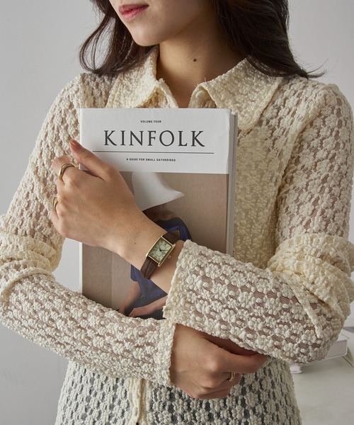 SETUP7（セットアップセブン）の「【SETUP7】新色追加！クロコ型押し ヴィンテージアナログウォッチ エレガント ギフト プレゼント FW（アナログ腕時計・レディース・ダークブラウン/ブラック/ブラック系その他2/ダークブラウン系・FREE）」の22枚目の写真